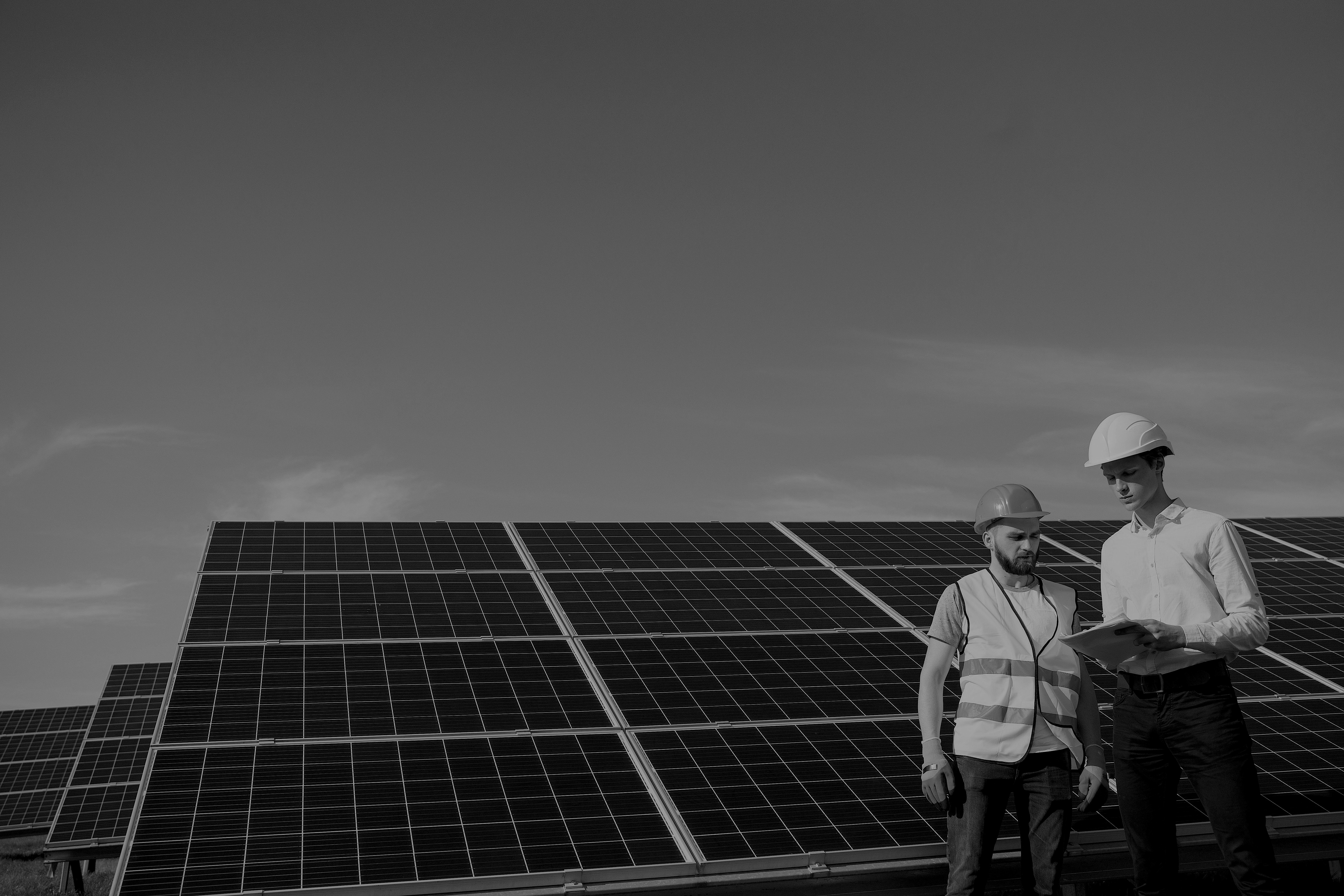 Installer working on a residential solar system